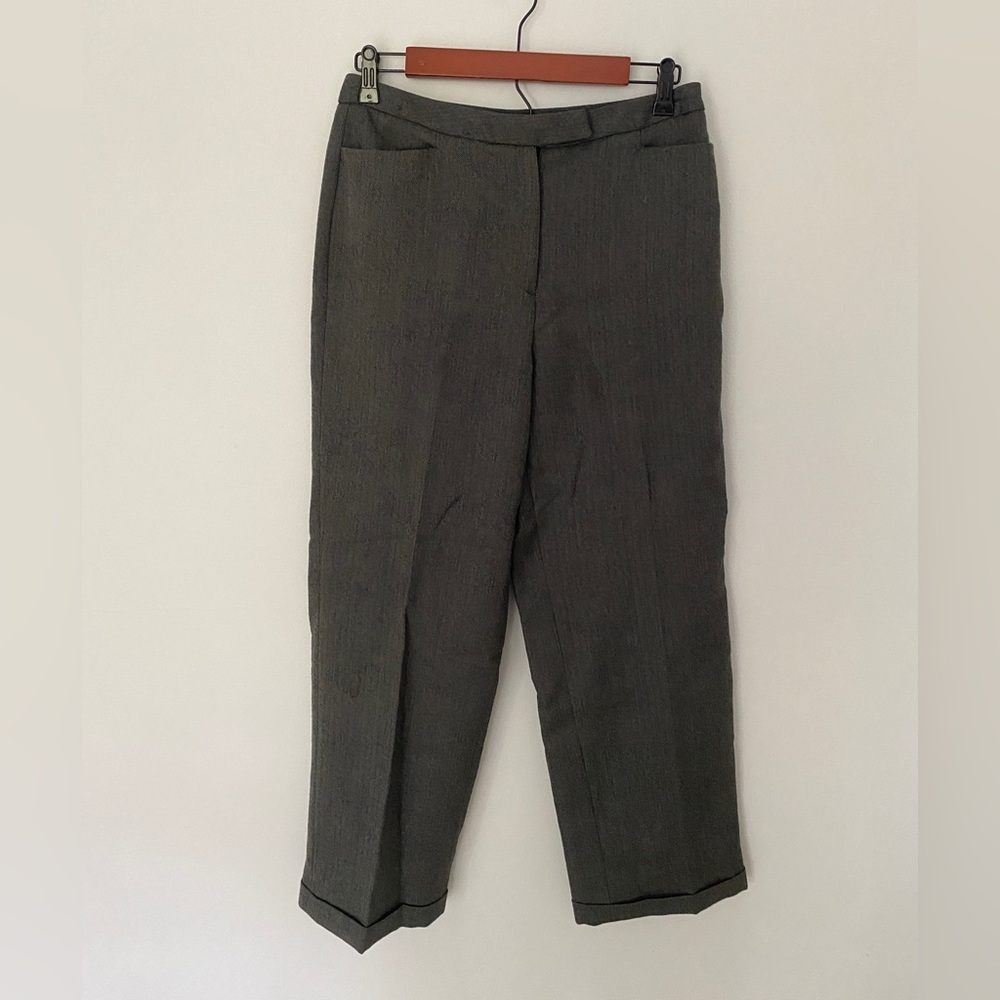 David N. Petite Wool Pants